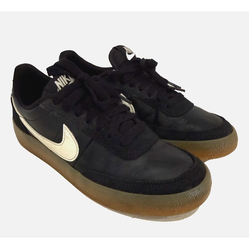 Nike Killshot 2 Womens 5.5 Black Leather Gum Sole Tennis Shoes Retro Low Sneaker